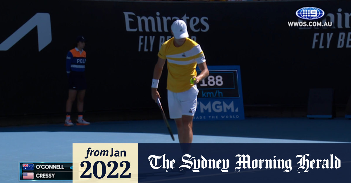 Video Christopher O'Connell vs Maxime Cressy Australian Open 2022